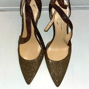 Rayli High Heel Sandal in Gold